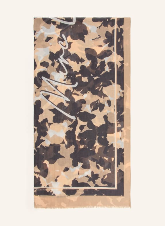 Marc O'Polo Schal BEIGE / HELLORANGE / SCHWARZ