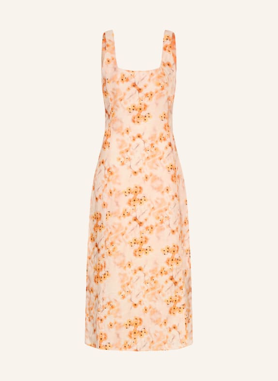 Marc O'Polo Lněné šaty s výřezy ORANŽOVÁ