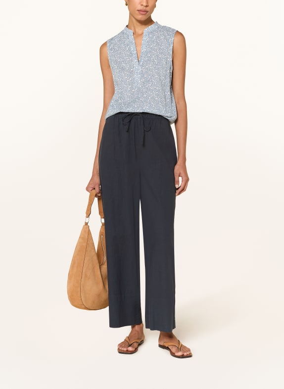 Marc O'Polo Blusetop BLAUWGRIJS / WIT