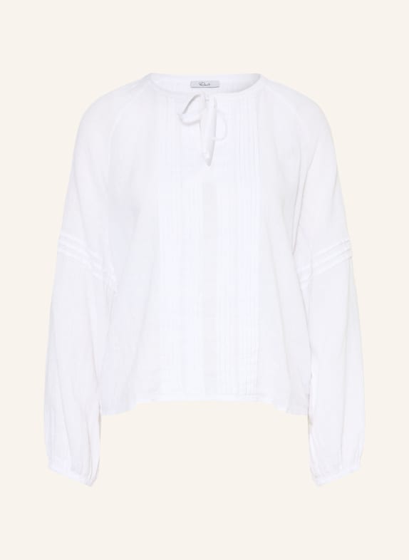 Rails Blusenshirt NAPLES mit Leinen WEISS