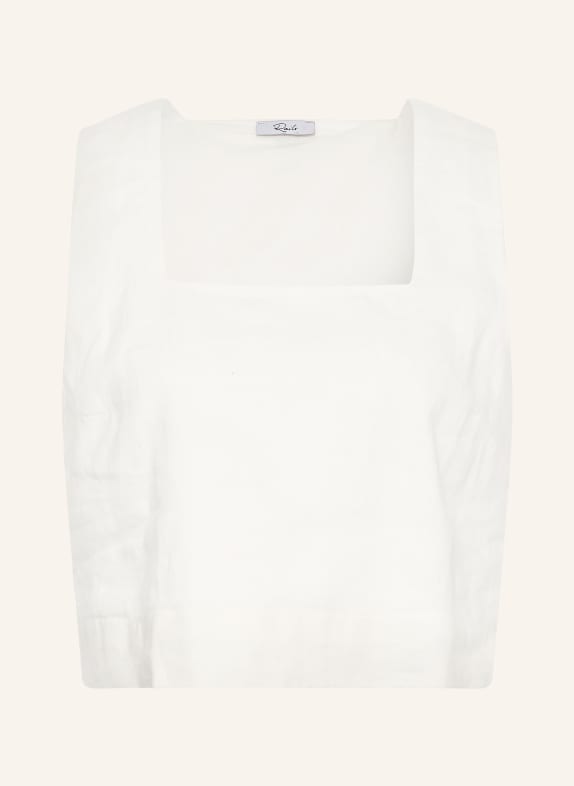 Rails Cropped-Top ARIKA aus Leinen WEISS