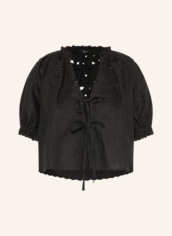 Rails Bluzka LIZBETH z ażurową koronką CZARNY