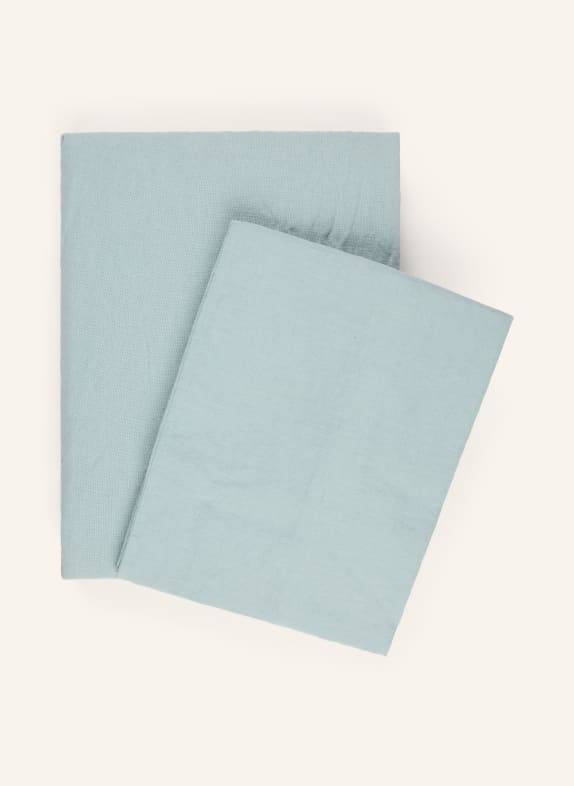 fleuresse Linge de lit PROVENCE en lin MENTHE