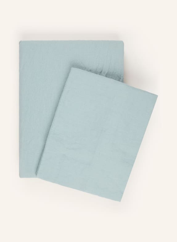 fleuresse Linge de lit PROVENCE en lin MENTHE