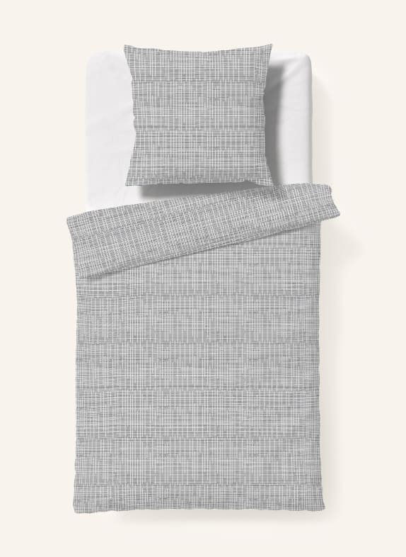 fleuresse Bettwäsche BLACK PREMIUM DAMAST GRAU / TAUPE / DUNKELGRAU