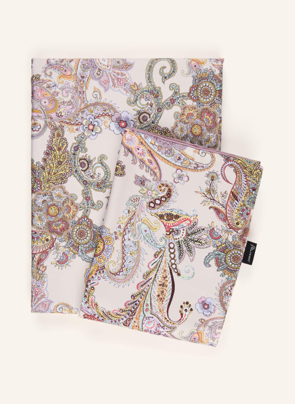 fleuresse Linge de lit réversible VIEUX ROSE / CRÈME / BLEU CLAIR