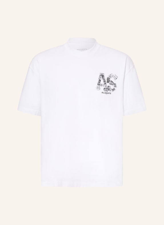 ALLSAINTS T-shirt WIT / ZWART