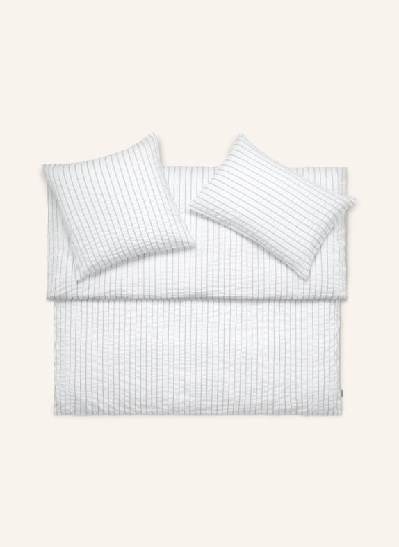 SCHLOSSBERG Pościel LENNY BIAŁY / JASNONIEBIESKI