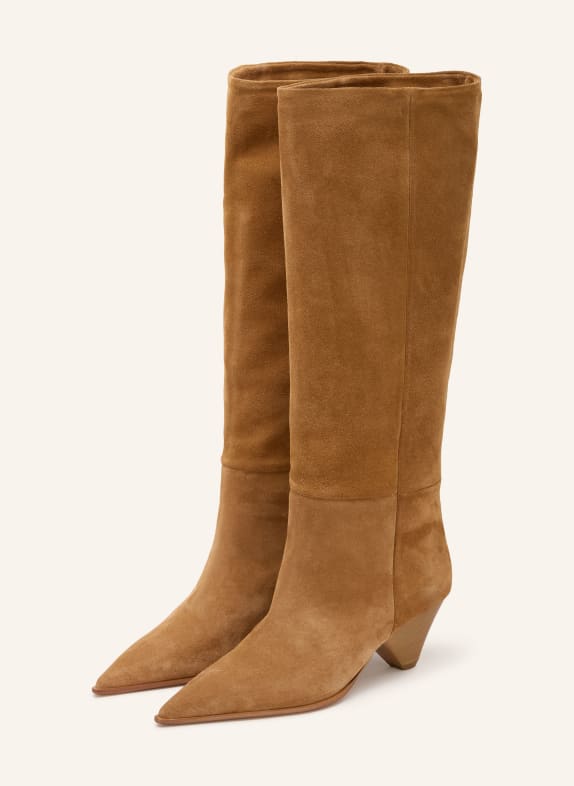 THEA MIKA Boty QUINOA SVĚTLE HNĚDÁ