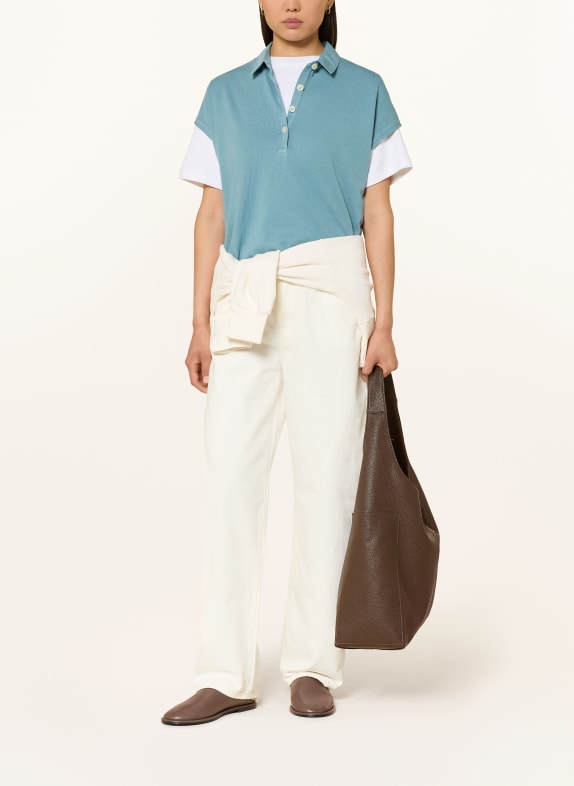 Marc O'Polo Jersey-poloshirt LICHTBLAUW