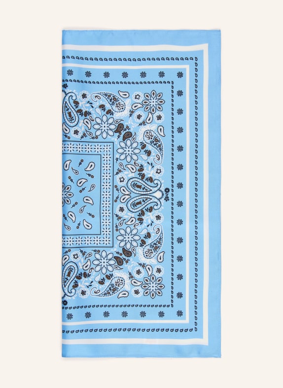 darling harbour Silk scarf BLUE