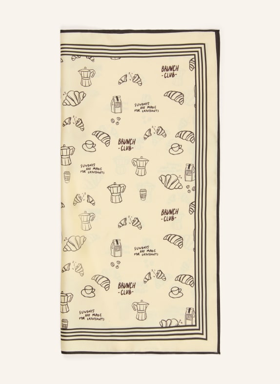 darling harbour Silk scarf butter yellow