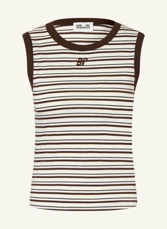 BAUM UND PFERDGARTEN JOLEN Top DARK BROWN / WHITE