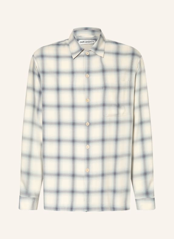 OUR LEGACY Hemd EVERY SHIRT Comfort Fit CREME / HELLGRÜN / BLAU