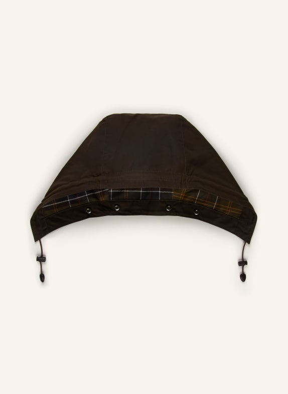 Barbour Empiècement de capuche WAX COTTON OLIVE