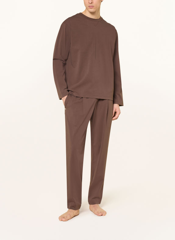 SCHIESSER Loungeshirt MIX+RELAX BRUIN