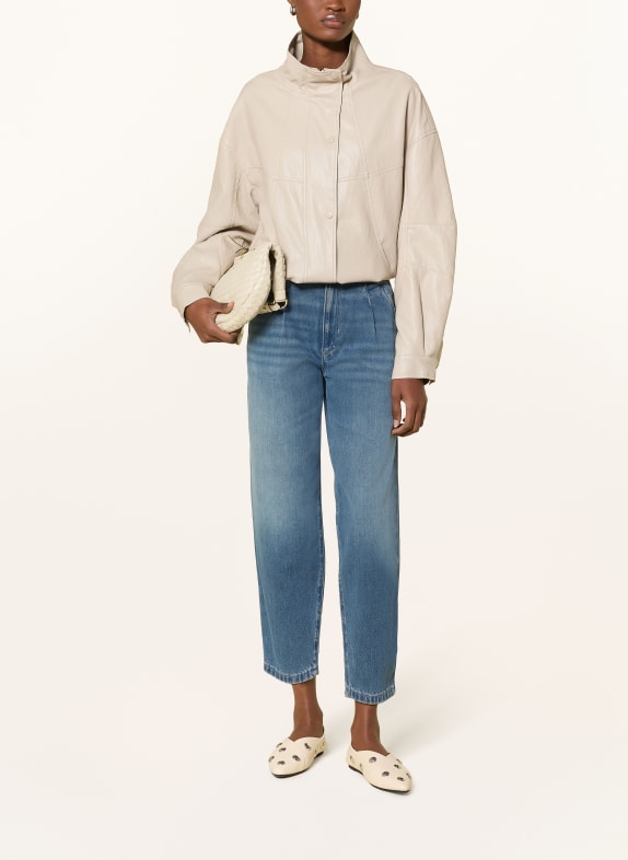 PNTS Cropped jeans THE O SHAPE 15 MITTELBLAU