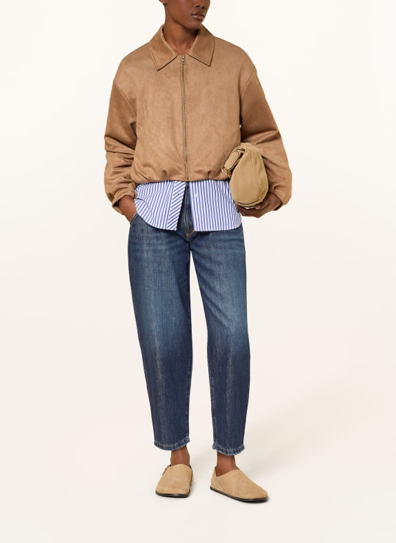 PNTS Cropped jeans THE O SHAPE 23 DUNKELBLAU