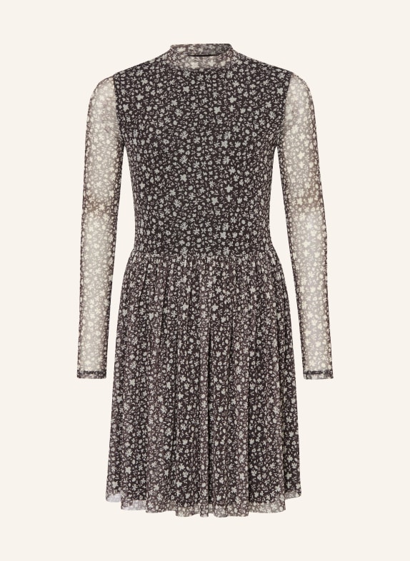 s.Oliver RED Mesh-Kleid SCHWARZ / WEISS