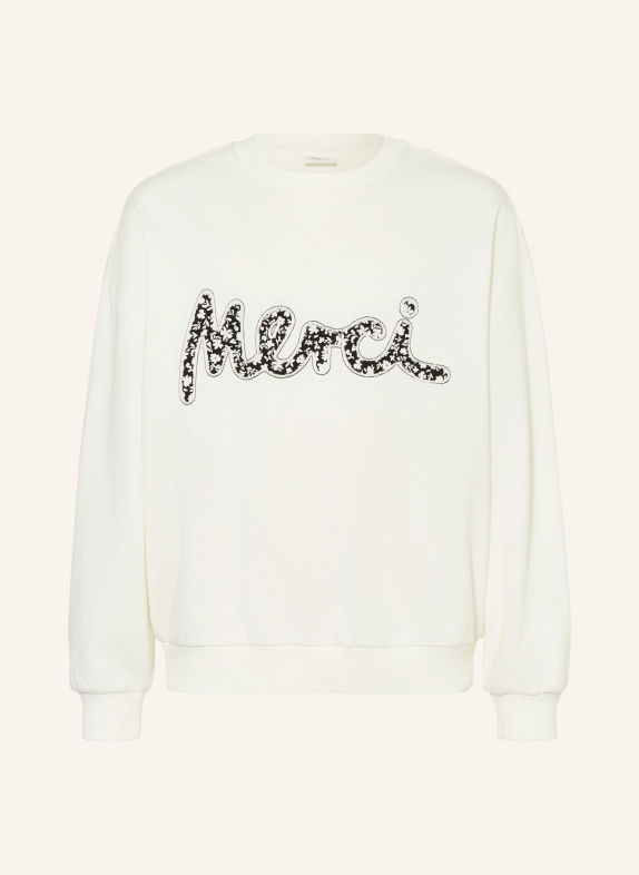 s.Oliver RED Sweatshirt ECRU / SCHWARZ