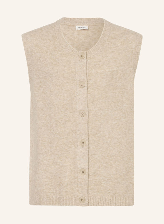 s.Oliver RED Strickweste BEIGE