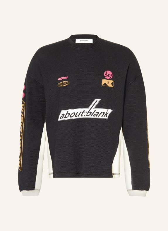 about:blank Longsleeve SCHWARZ / WEISS
