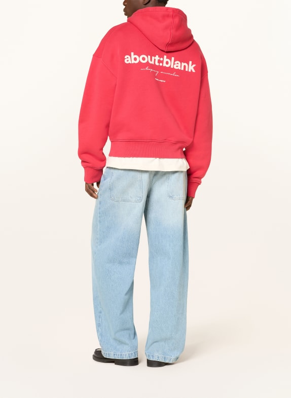 about:blank Hoodie ROOD / ECRU