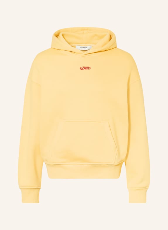 about:blank Oversized hoodie YELLOW / DARK RED