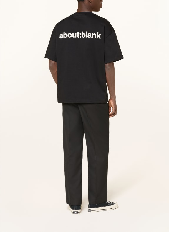 about:blank Oversized shirt ZWART / ECRU