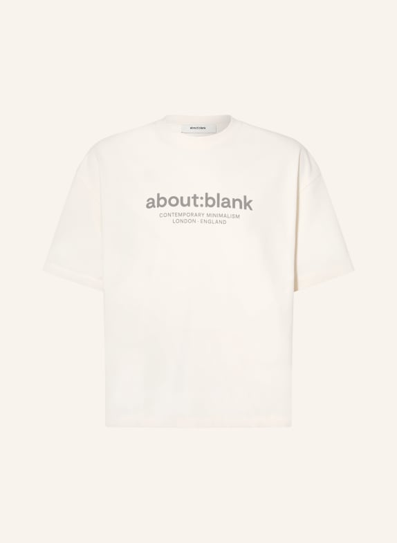 about:blank T-Shirt CREME / HELLGRAU