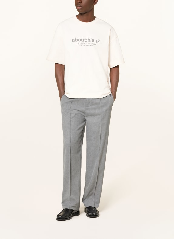 about:blank T-shirt CRÈME / LICHTGRIJS