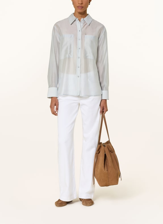comma overhemdblouse BLAUWGRIJS