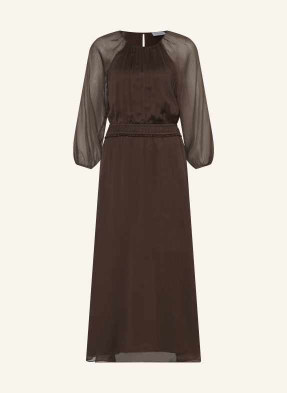 comma Kleid DUNKELBRAUN
