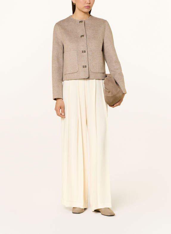 s.Oliver BLACK LABEL Boxy jacket BROWN / LIGHT BROWN
