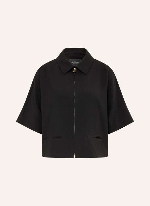 s.Oliver BLACK LABEL Kastenjacke SCHWARZ