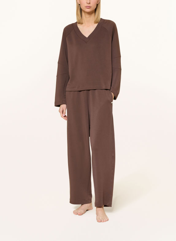 SCHIESSER Loungebroek MIX+RELAX MARRON FONCÉ