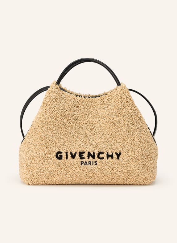 GIVENCHY Umhängetasche NANO FACET BEIGE / SCHWARZ