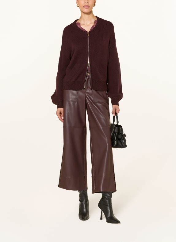 IVI collection Strickjacke DUNKELROT
