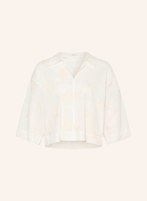 OPUS Blůza FAMONI s 3/4 rukávy BÍLÁ / REŽNÁ