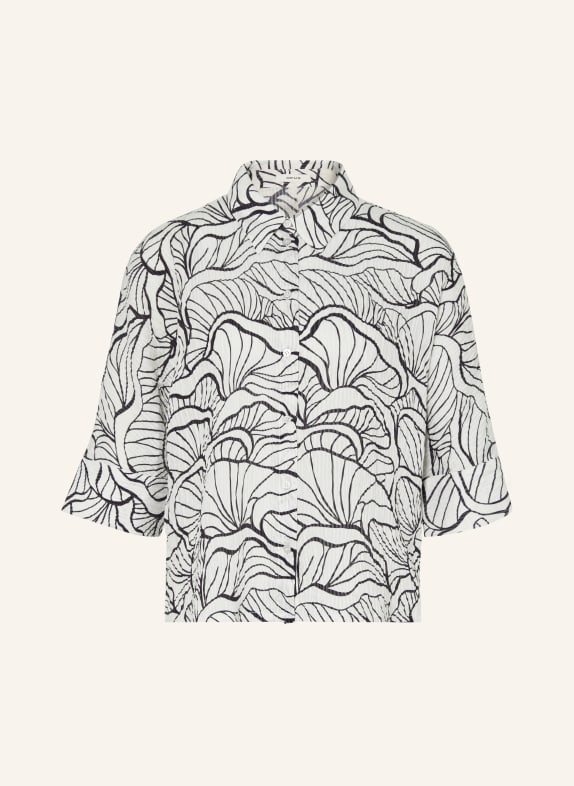 OPUS Košile FASHELL s 3/4 rukávy TMAVĚ MODRÁ / BÍLÁ