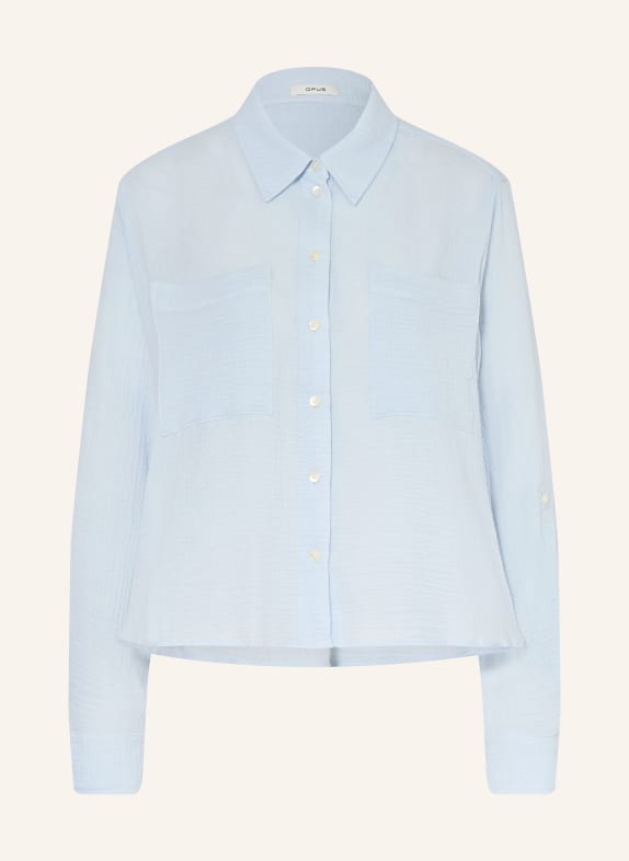 OPUS Chemisier FRALEA en mousseline BLEU CLAIR