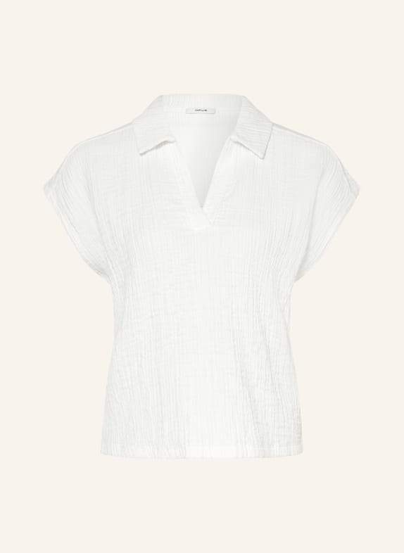 OPUS Chemisier SANTOLINI en mélange de matières BLANC