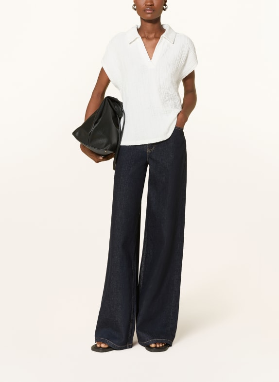 OPUS Bluse-shirt SANTOLINI i blandet materiale HVID