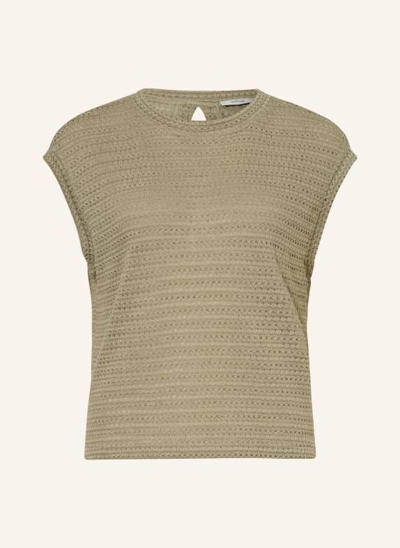 OPUS Gebreide top SPUNKI OLIJF