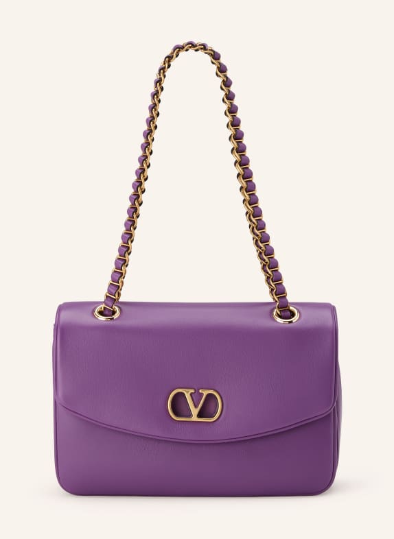 VALENTINO GARAVANI Umhängetasche DJUNA MEDIUM LILA / GOLD