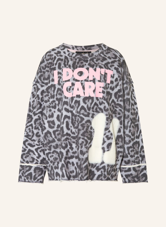 yippie hippie Bluza oversize CZIEMNOSZARY / RÓŻOWY / SZARY