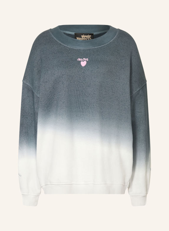 yippie hippie Bluza oversize CZIEMNOSZARY / RÓŻOWY / BIAŁY