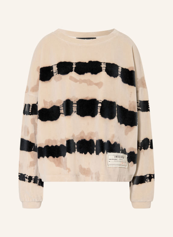 yippie hippie Bluza oversize BEŻOWY / BRĄZOWY / CZARNY
