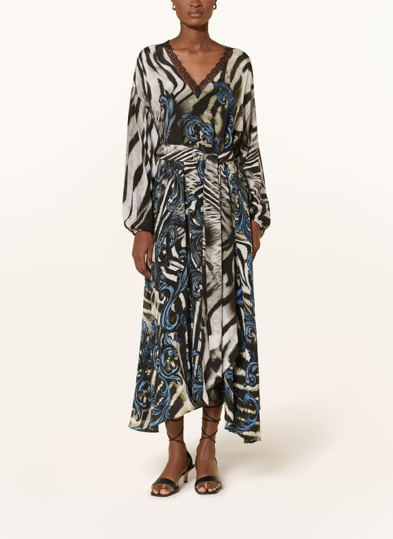 yippie hippie Kleid mit Spitze TAUPE / BLAU / SCHWARZ