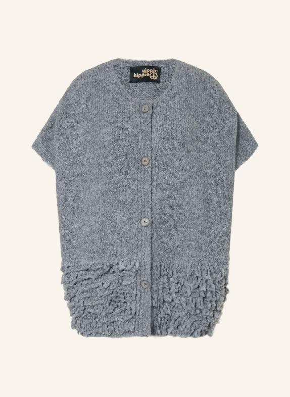 yippie hippie Strickweste GRAU